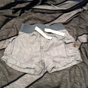 Striped cargo shorts